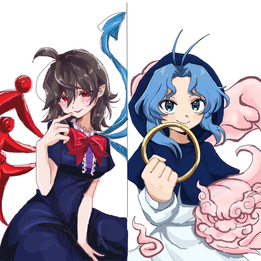 triumph0309__'s tweet photo. #東方Project  #封獣ぬえ  #雲居一輪 
最近投稿してなくてｽﾐﾏｾﾝ
友達と絵チャしました！！ https://t.co/kTeiJZgjmL