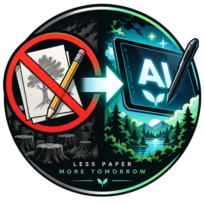 ShirogamiGai's tweet photo. Anti AI people say to pick up a pencil while crying about AI's impact on the environment despite pencil and paper leading to 4 Billion trees a year being cut down. Save the trees, use AI.
#savethetrees https://t.co/XDtBmiay65