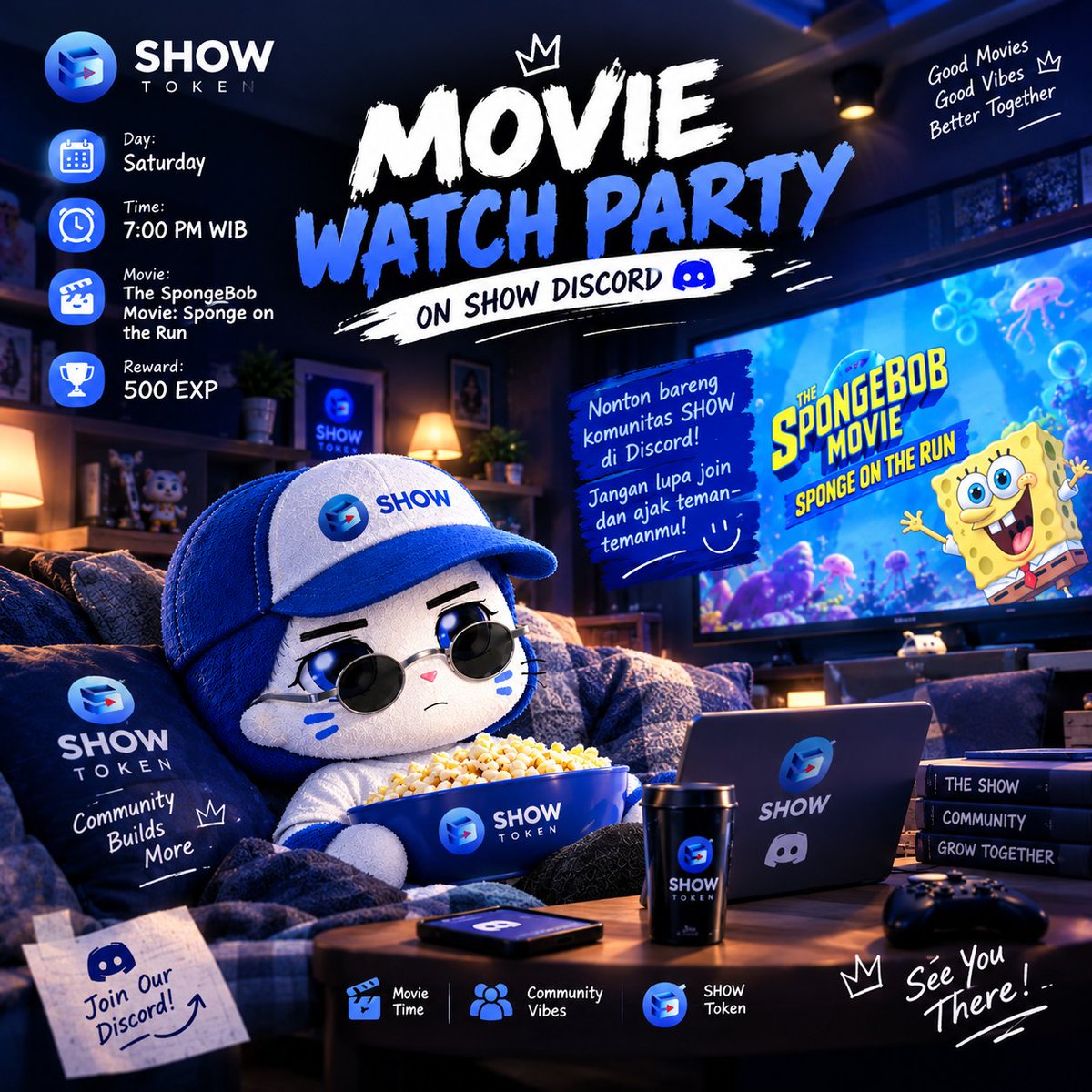 mahfudpd_'s tweet photo. 🍿 Movie night bareng komunitas $SHOW! 🎬
See you on Discord! 💙
@RealShowToken

#SHOWToken #MovieNight https://t.co/J4ZvZqNunZ