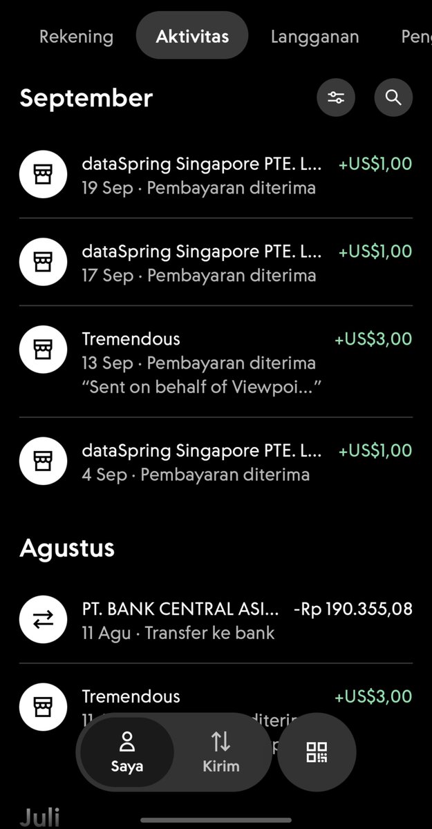 heavenlyache's tweet photo. 3x narik surveyon dan semuanya masuk ke paypal🤑💰💸

awalnya cuma iseng ngumpulin poin, sekarang udah 3x cashout aja🥹 
lumayan banget buat tambahan dikit-dikit https://t.co/JInvJrzfH0