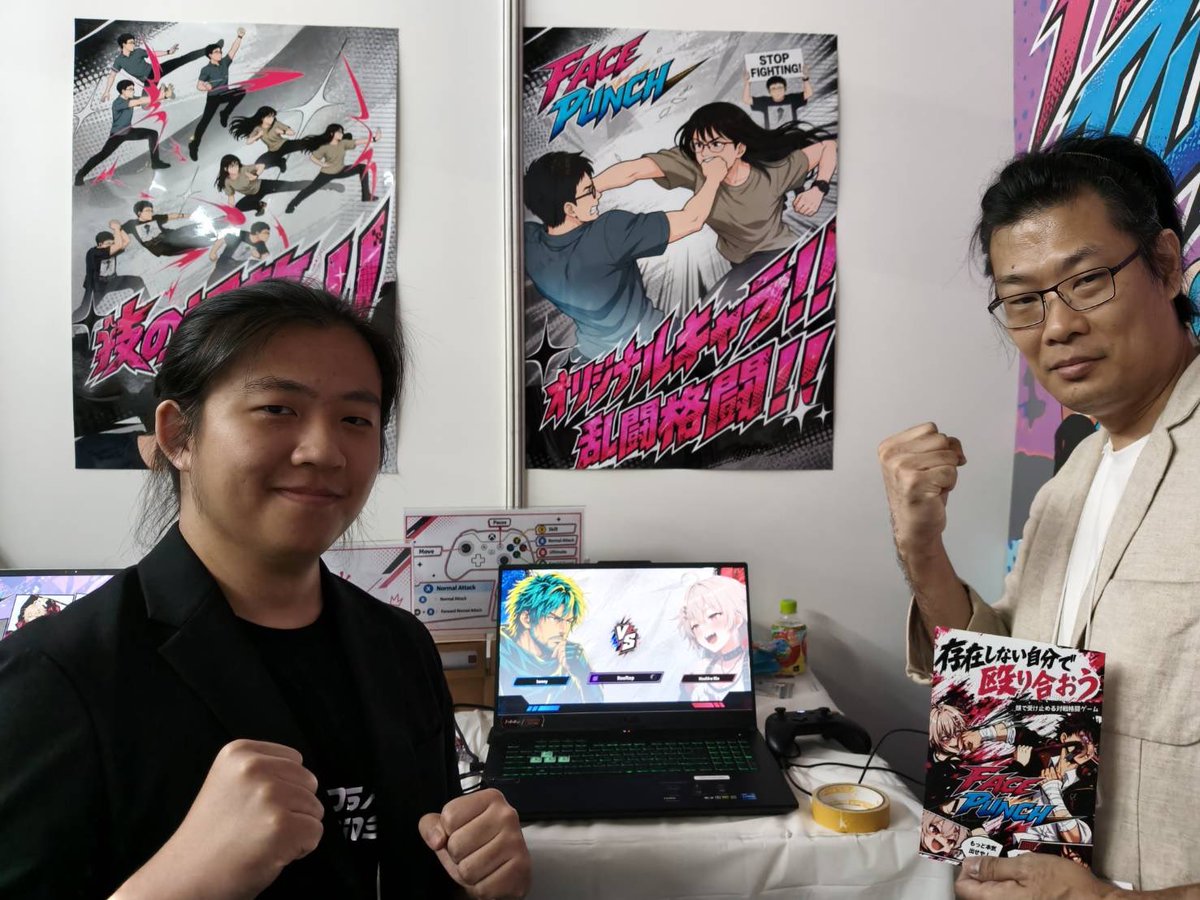 GameTone_punch's tweet photo. Bring your character into Face Punch RIGHT AWAY! 🔥🥊
CHAOS RUNNER joins the crossover battle! 🥊⚡
Thanks! @Kkurosawahideki 

#TGS2026 #TokyoGameShow2026 #FacePunch #IndieGame #FightingGame #GameDev #IndieDev #ChoasRunnerDuskfall https://t.co/UGVaTfS9N8
