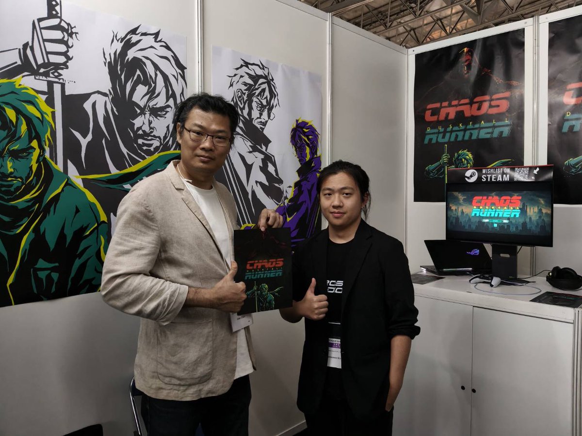 GameTone_punch's tweet photo. Bring your character into Face Punch RIGHT AWAY! 🔥🥊
CHAOS RUNNER joins the crossover battle! 🥊⚡
Thanks! @Kkurosawahideki 

#TGS2026 #TokyoGameShow2026 #FacePunch #IndieGame #FightingGame #GameDev #IndieDev #ChoasRunnerDuskfall https://t.co/UGVaTfS9N8