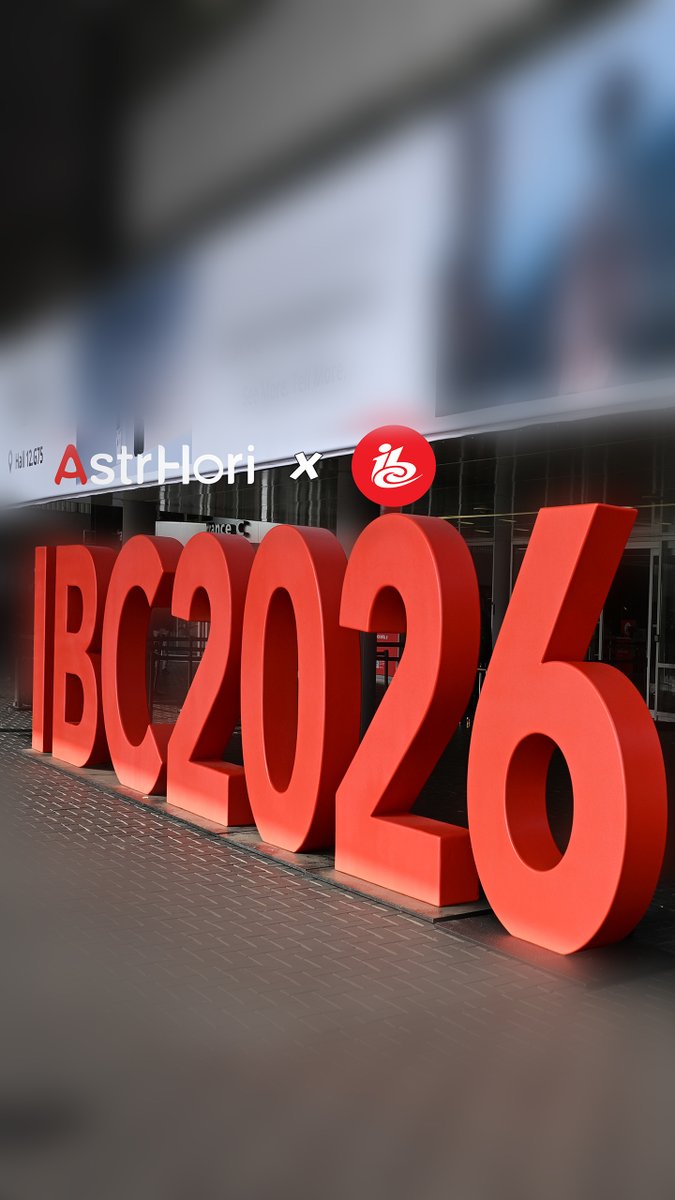 AstrHori's tweet photo. IBC 2026, what a show. 🎥

New ideas. New connections. More ways to see.

Until next time.

#IBC2026 #AstrHori https://t.co/5hVUxNonch