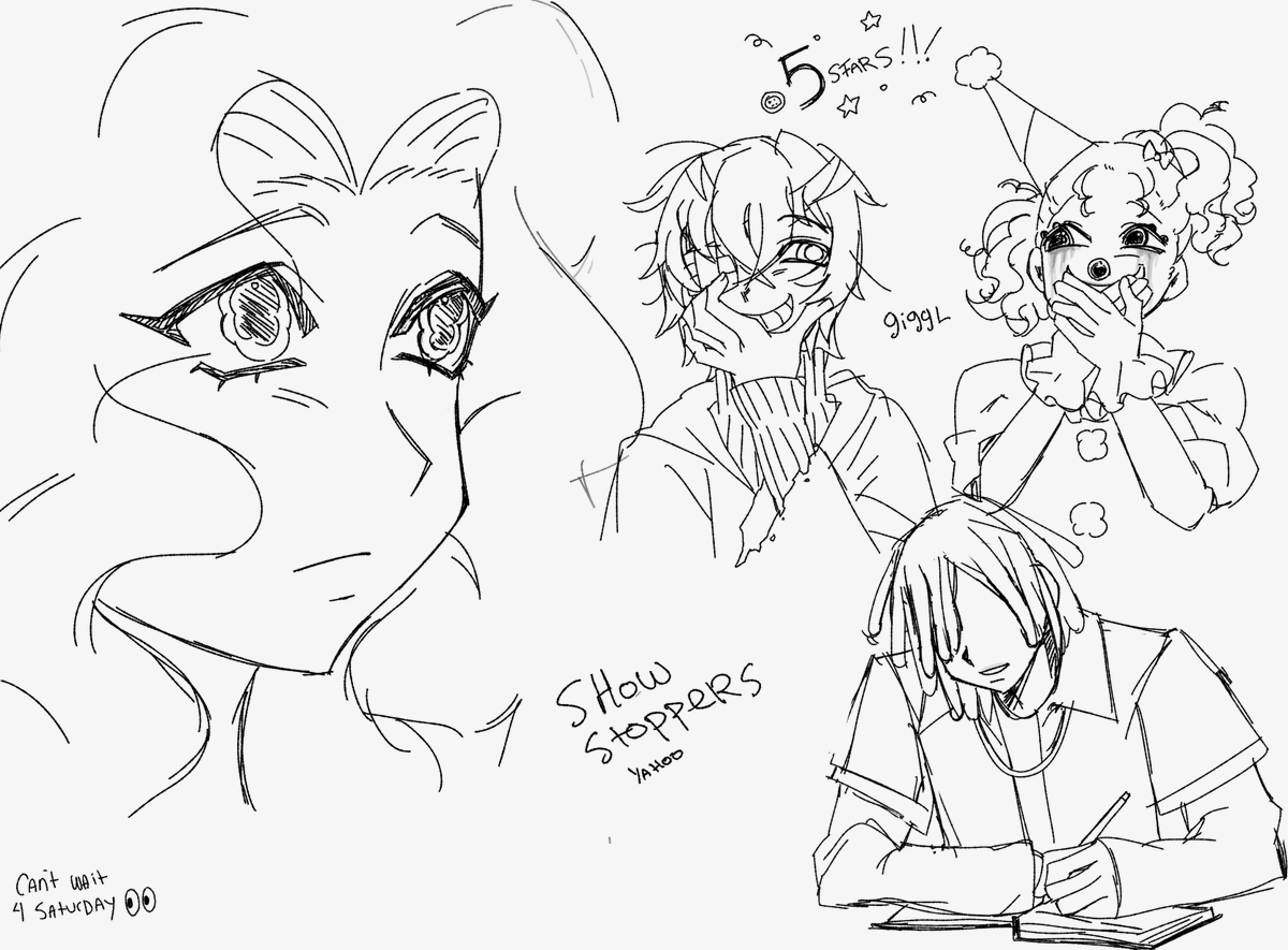 Axazuru's tweet photo. recent #nqh art n doodles can you tell i love the showstoppers #notquitehuman #nqhtwt https://t.co/ZYrwCkQDgd