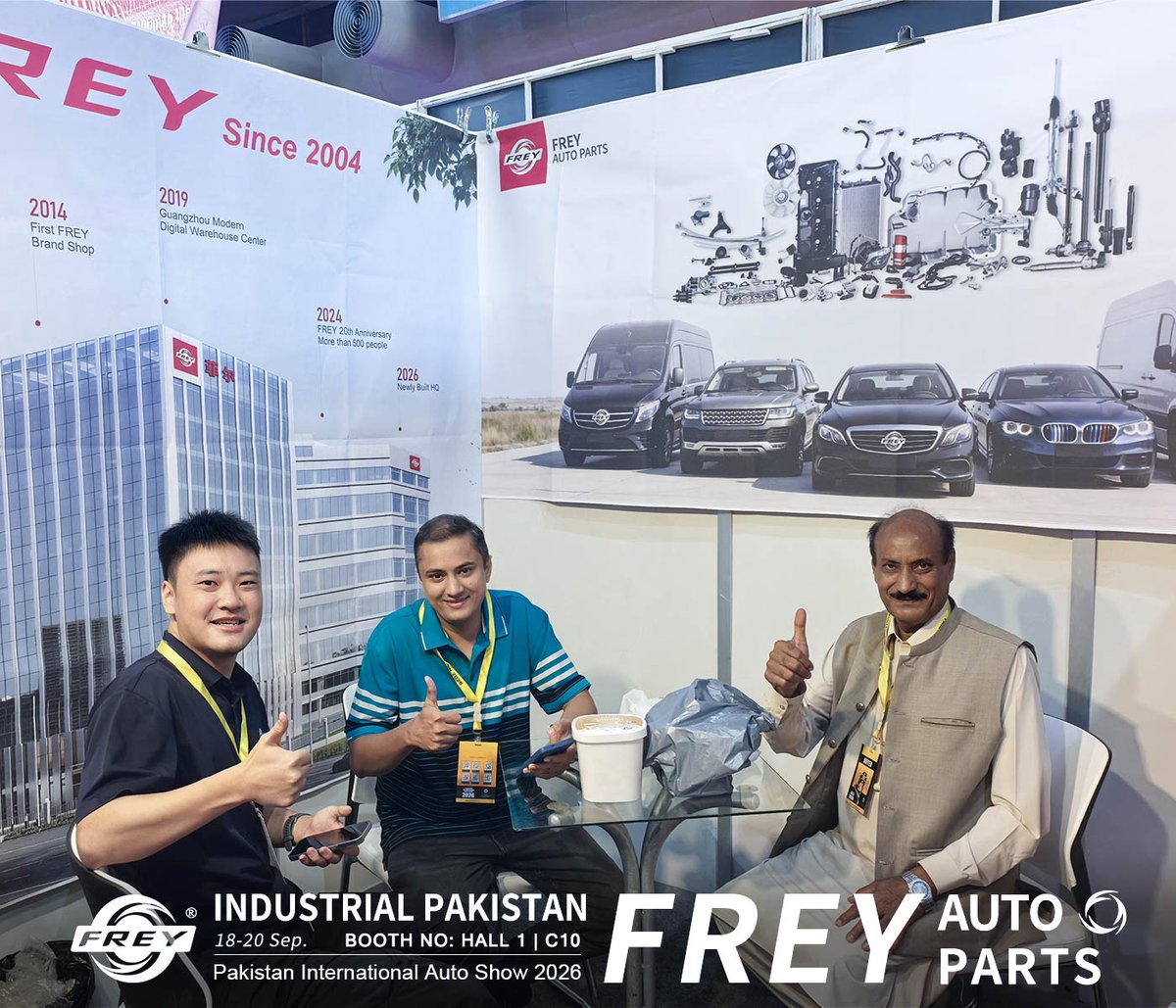 Frey_Parts's tweet photo. 𝐇𝐞𝐥𝐥𝐨, 𝐏𝐚𝐤𝐢𝐬𝐭𝐚𝐧! 𝐅𝐑𝐄𝐘 𝐥𝐨𝐨𝐤𝐬 𝐟𝐨𝐫𝐰𝐚𝐫𝐝 𝐭𝐨 𝐰𝐞𝐥𝐜𝐨𝐦𝐢𝐧𝐠 𝐲𝐨𝐮
📍 Lahore International EXPO Centre
📅 Sept 18-20
🎯 Booth HALL 1 | C10
✅ Busy booth
✅ Product showcase
✅ Great conversations
Come visit us at Booth HALL 1 | C10! https://t.co/yCv06R151B