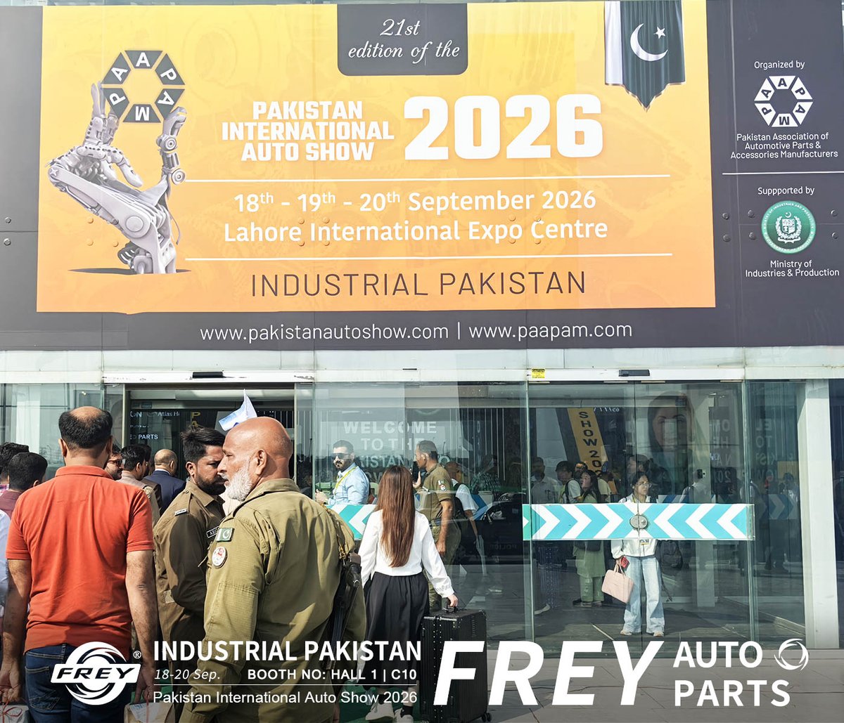 Frey_Parts's tweet photo. 𝐇𝐞𝐥𝐥𝐨, 𝐏𝐚𝐤𝐢𝐬𝐭𝐚𝐧! 𝐅𝐑𝐄𝐘 𝐥𝐨𝐨𝐤𝐬 𝐟𝐨𝐫𝐰𝐚𝐫𝐝 𝐭𝐨 𝐰𝐞𝐥𝐜𝐨𝐦𝐢𝐧𝐠 𝐲𝐨𝐮
📍 Lahore International EXPO Centre
📅 Sept 18-20
🎯 Booth HALL 1 | C10
✅ Busy booth
✅ Product showcase
✅ Great conversations
Come visit us at Booth HALL 1 | C10! https://t.co/yCv06R151B
