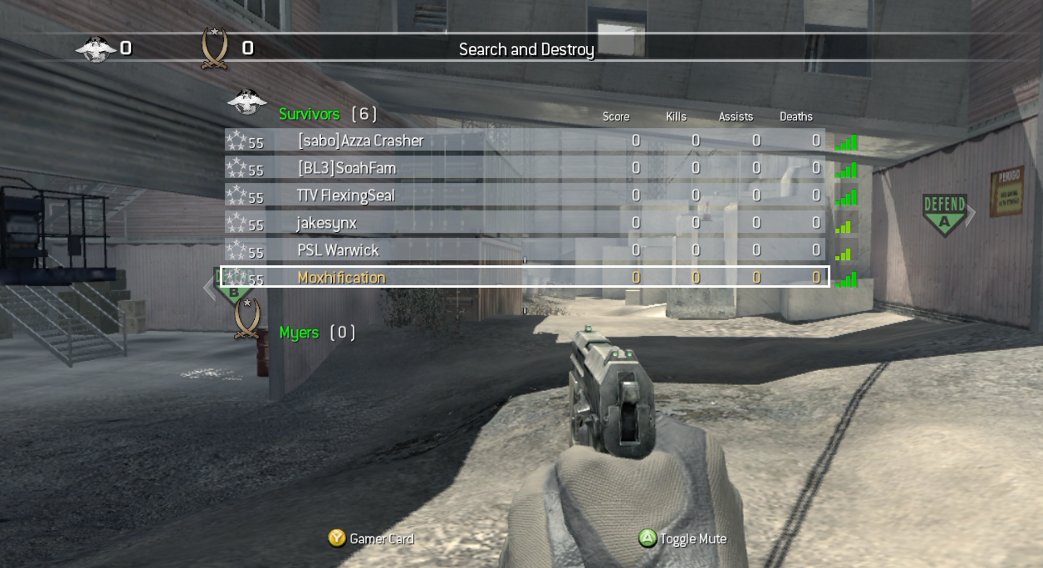 Moxahs's tweet photo. Just a few pics from the CoD Customs event we did tonight. Who would've thought, Custom maps on COD4 Xbox 360. What a night! We had around 12 players. Looking forward to the next one! #CoDXenon #CoDCustoms https://t.co/l9xutlpNO2
