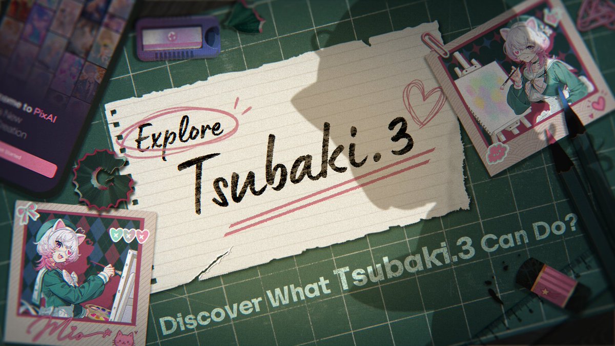 PixAI_EN's tweet photo. Tsubaki.3 Technical Report 
https://t.co/wWy8e9bQ6P

Tsubaki.3 is our multimodal foundation model for anime image generation, spanning illustration, manga, webtoon, and more. The report walks through its data curation, training strategy, post-training curriculum, and evaluation.

We’ve also open sourced Tagger 1.0, our anime image tagging model, to support further work by the community. Tagger 1.0 on Hugging Face: https://t.co/qtVIN2k1av