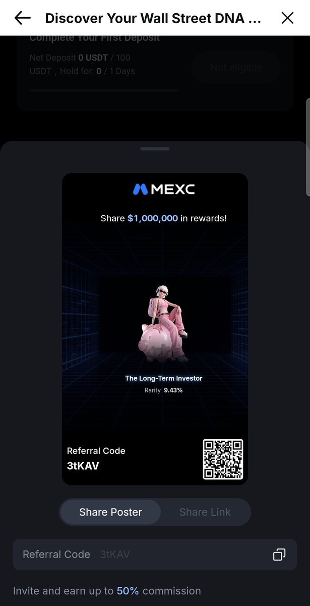 lakshmitashi's tweet photo. @MEXC The Long Term Investor is definitely my Wall Street DNA. Iβm all about patience, consistency, and letting things grow over time. The 9.43% rarity makes it even more special. MEXC TradFi is a fun way to discover your investor personality.
#MEXCTradFi #MEXCCOFEE
UID: 66000825 https://t.co/URhpePiGKT