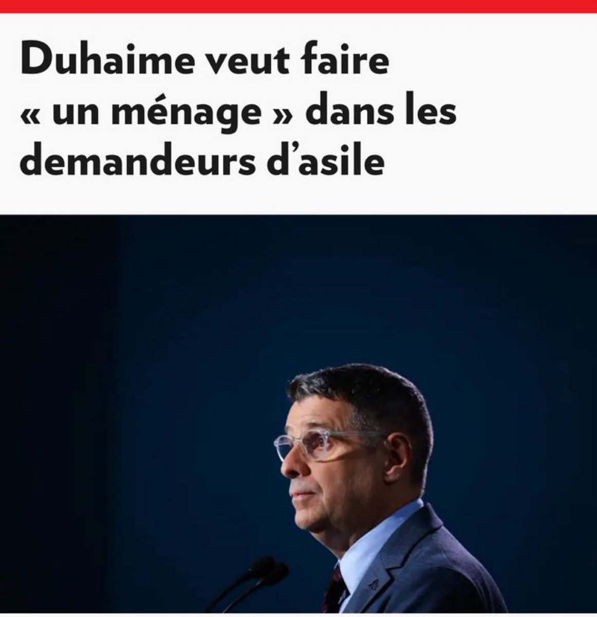 andrearthurciel's tweet photo. En mai, Radio-Canada rapportait que le Qbc comptait 190 000 demandeurs d’asile. 

Selon Éric Duhaime, « le tiers de ceux-là n’ont pas d’affaire ici », ce qui est le « vrai problème » de l’immigration.

Et il a raison!

* https://t.co/seFWQYWsrf