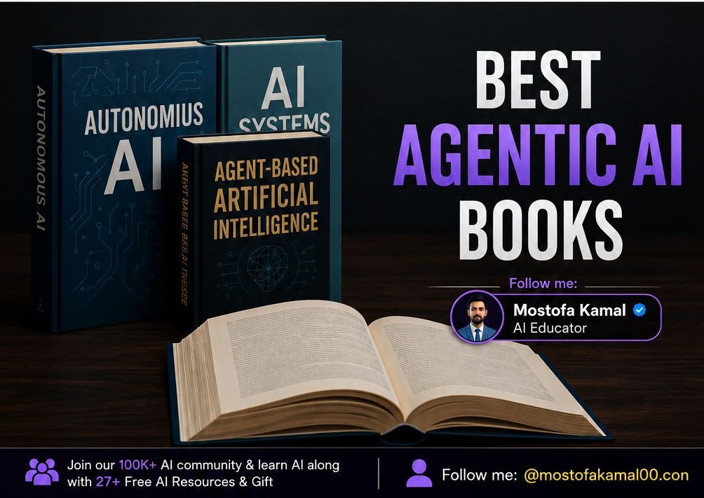 jonson_coder's tweet photo. 🚨 AI is evolving fast.

From simply answering questions → to taking action, making decisions, and completing tasks.

That’s the rise of Agentic AI. 🤖⚡

Want to understand where AI is heading next?

Start with these books. 🧵👇 https://t.co/7HBDV9kd9h