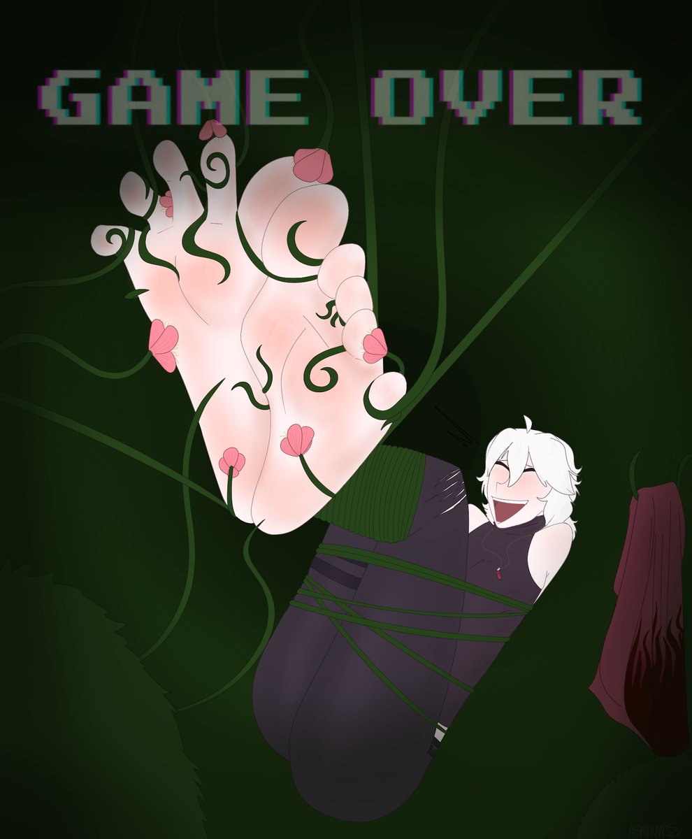 _Brand3rp's tweet photo. Game Over scenes with tickling are PEAK, and because of that... Thalia is in her own little situation. Playful sequel to the first commission of Thalia getting stuck in the forest~

Artist: @asiridrawz 
#tickle #tickling #cosquillas https://t.co/OXOXzacoSr