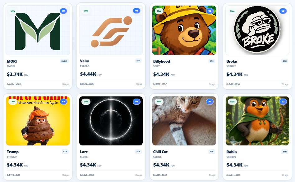rivofun's tweet photo. Rivo is filling up fast.

MORI, Velra, Billyhood, Broke, Trump, Lore, Chill Cat, Robin, ETC.

All live.

All launched on Robinhood Chain.

0 platform deploy fee.

https://t.co/3dsxNvcTQ5 https://t.co/jVJHFWtofr