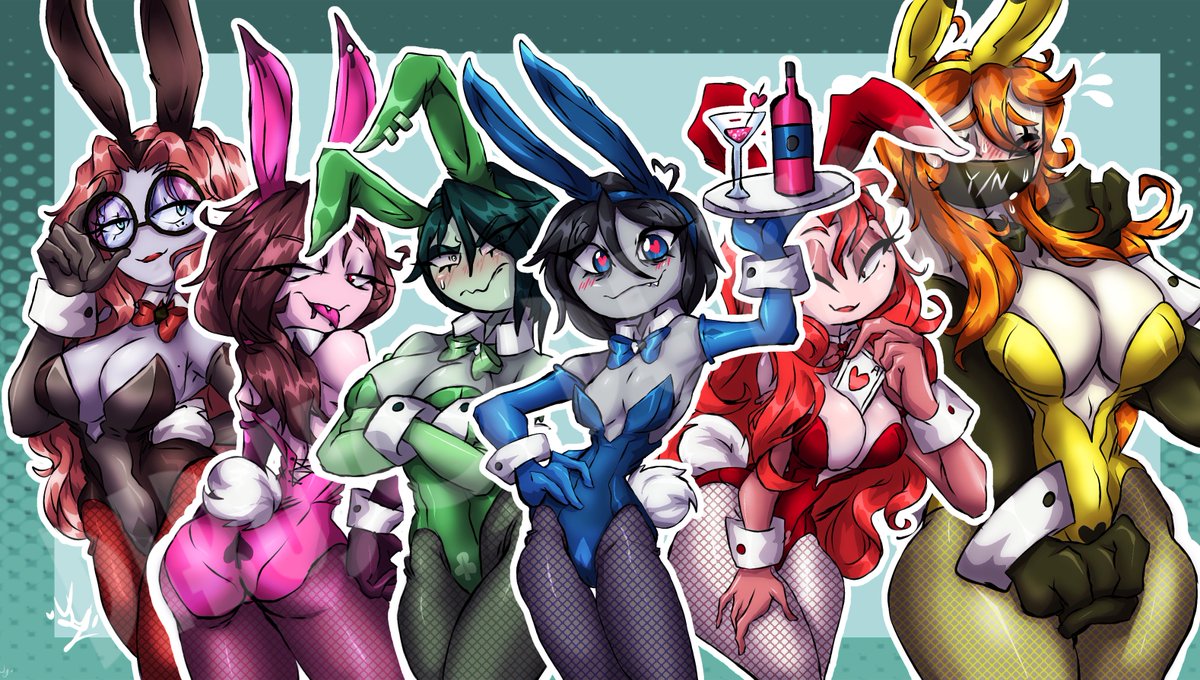 Diamy28like's tweet photo. Bunny Yanderes #yourboyfriendgame #genderswap #art #visualnovel https://t.co/88skJLEhvU