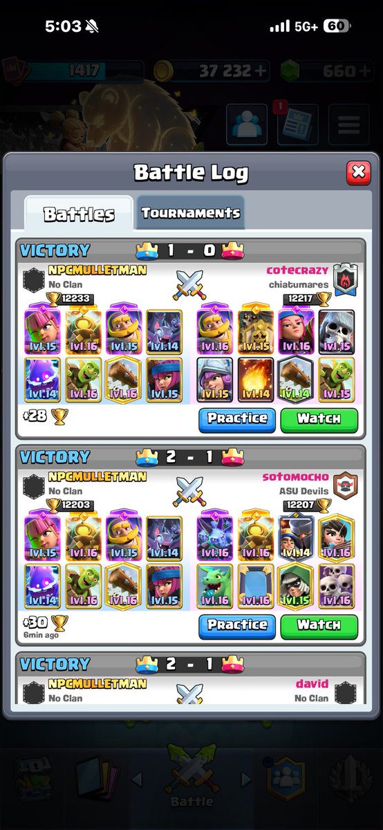 NPCMulletMan's tweet photo. Whose clan leader is next #ClashRoyale #ClashRoyaleClan #Supercell #npcmulletman https://t.co/QfeWlYFxq6