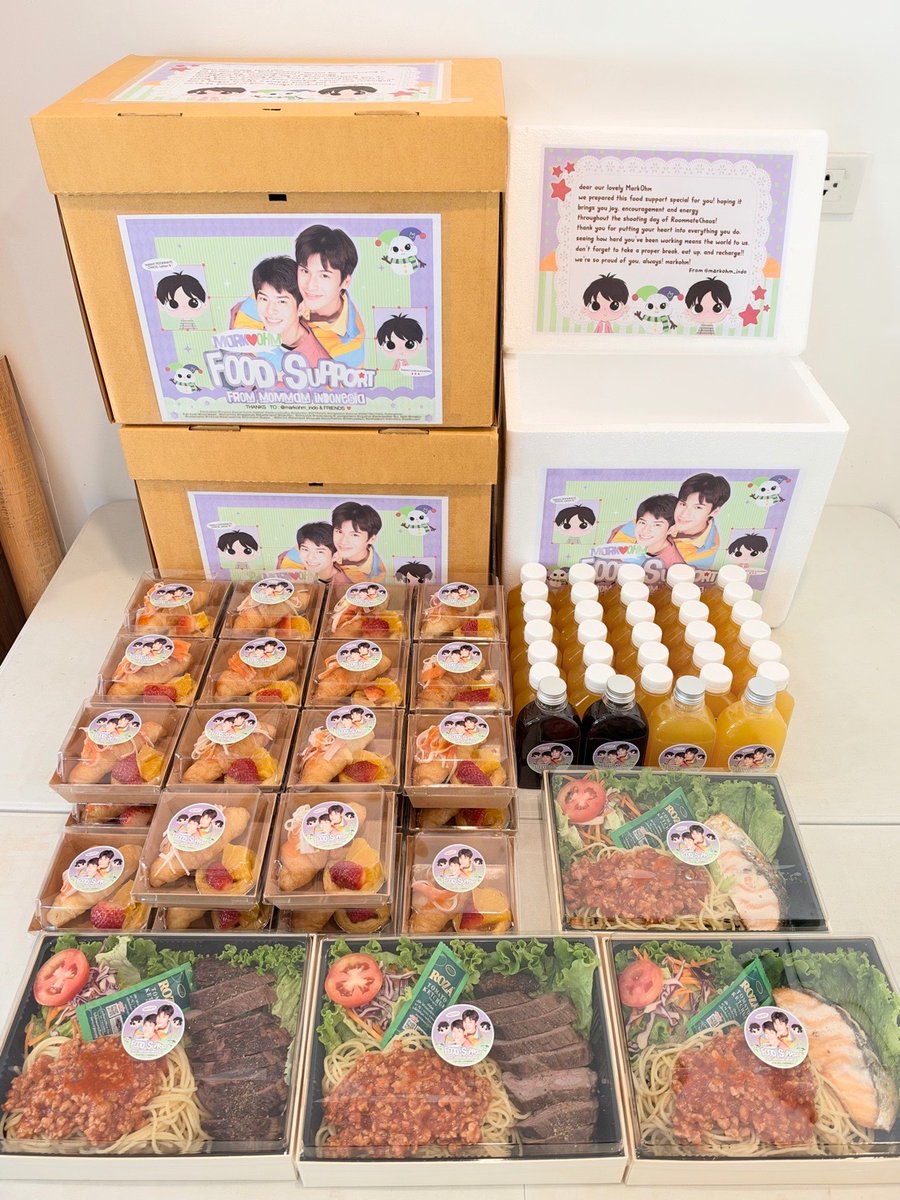 ohmtpkofficial's tweet photo. 🍱  วันนี้แอดได้จัดส่ง Food Support เติมพลังให้น้องโอม กับการถ่ายซีรีส์ #RoommateChaos สู้ ๆ นะค้าบ ทำให้เต็มที่นะ เป็นกำลังใจให้อยู่เสมอ 🫶🩵

𓏔 𓈒  Thank you interfan support @markohm_indo 

#RoommateChaosQ3
#กล่องข้าวโอมทีพีเค 
#ohmtpk 
@Tpkkrubs https://t.co/v6TwSXkYGQ