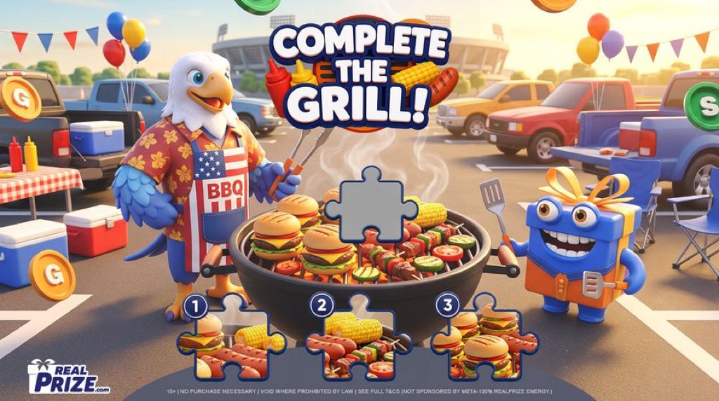 RealPrize85's tweet photo. Something's missing from the grill...
Can you spot the piece that completes the picture? 👀
Drop your answer below! ⬇️ https://t.co/Nx40Jg0mPn
