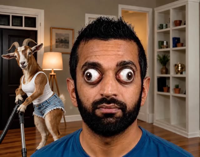 JesusChryslerII's tweet photo. when you’re trying to watch the game but she’s vacuuming in booty shorts: https://t.co/qQPNcQtec5