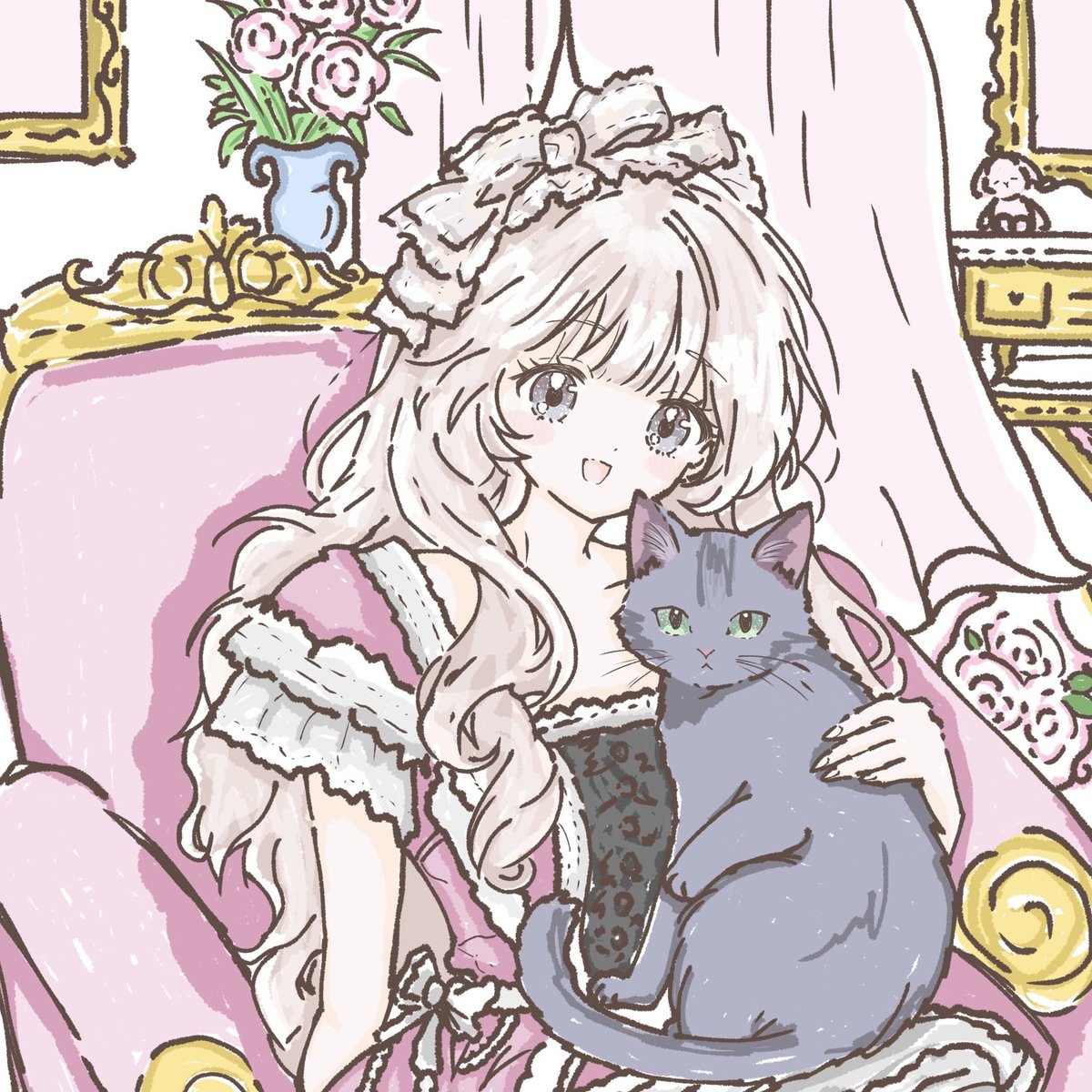 yup_0606's tweet photo. @Kanomarubary 
カニマルちゃんこんな可愛い絵を描いてくれてありがとうだよ🥹🙏🏻💖 https://t.co/NVVPY4djQL