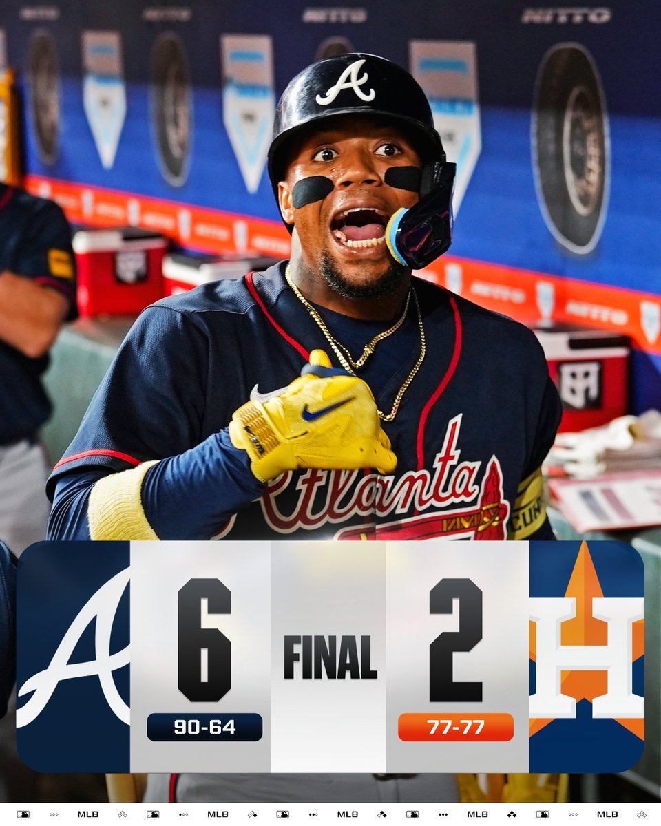 The @​Braves earn their 90th win of the season AND clinch a spot in the Postseason! 
 [📷](https://pbs.twimg.com/media/HSjDoPYW0AEhBNR.jpg) https://pbs.twimg.co