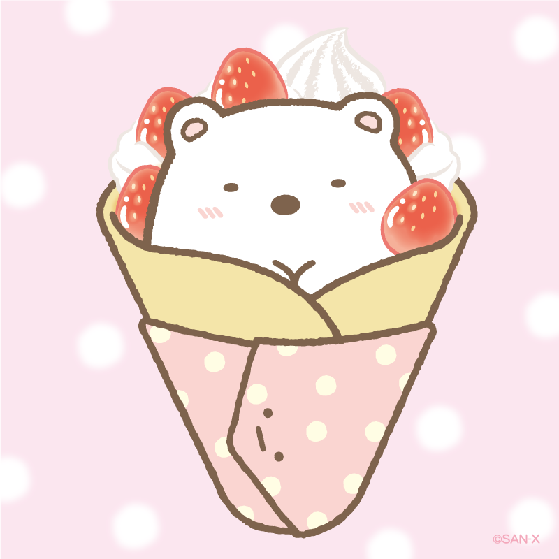 sumikko_335's tweet photo. 今日は ＃クレープの日　
ふろしきと一緒にクレープごっこ https://t.co/ROLpBT4TCA