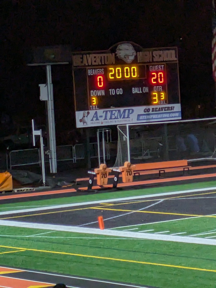 JanCleta's tweet photo. Halftime :

Beaverton 0
Aloha 20

#opreps https://t.co/JBMLKYvGIm