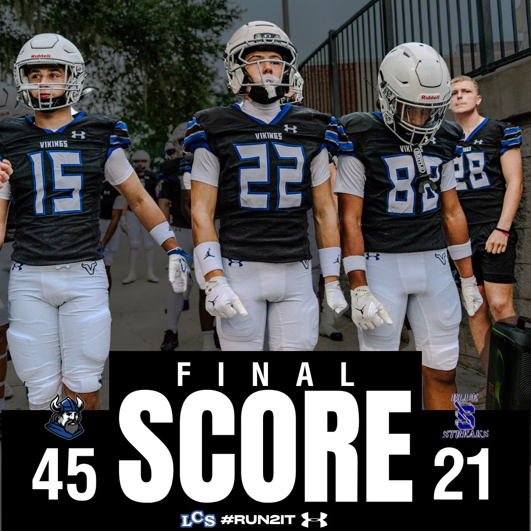 LCSFootball's tweet photo. ANOTHER ONE‼️
Vikings win and are now 5-0 on the season.
We are back it next Friday as we travel to take on the Moore Haven Terriers.
#Run2lt #GoVikings https://t.co/POhrmirxr8