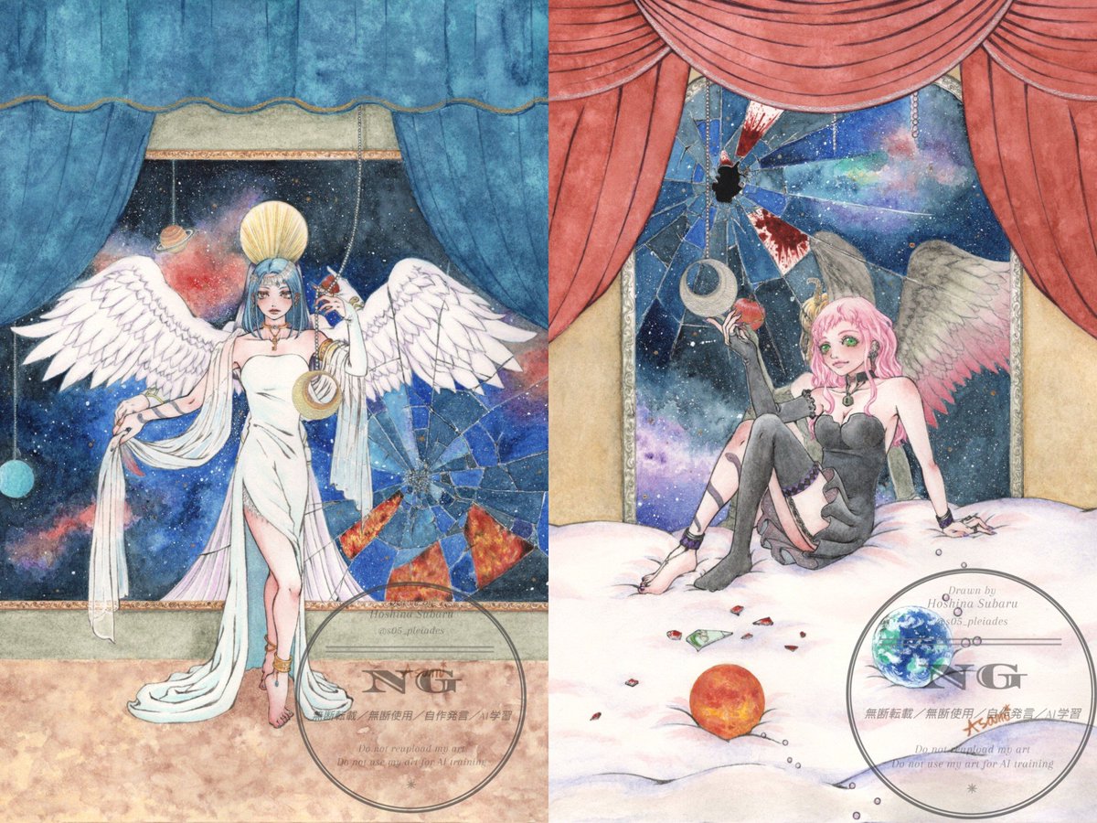 s05_pleiades's tweet photo. #秋の創作クラスタフォロー祭り 
#自創作に狂っている人間と繋がりたい 
透明水彩でOCを描くアナログ自創作民です✍
現在はファンタジー創作『LEVanor(レヴァノル)』の設定やキャラデザを練ってます💭(画像4枚目はキャラシ用)
全反応巡回、気になった方無言でお迎え失礼いたします🙇🏻‍♀️相互希望です💡 https://t.co/POLNA4sL4W