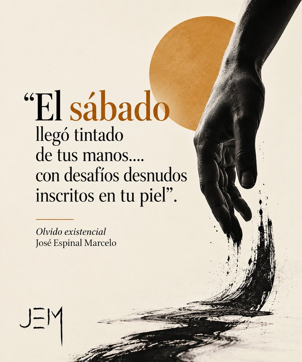 marceloenazul's tweet photo. “El sábado llegó tintado de tus manos.... con desafíos desnudos inscritos en tu piel”.

Olvido existencial
José Espinal Marcelo
#poetrycommunity
#PoesíaYErotismo
#micropoetry
#Sábado 
#ROSÉ https://t.co/YQ42xfX3s4