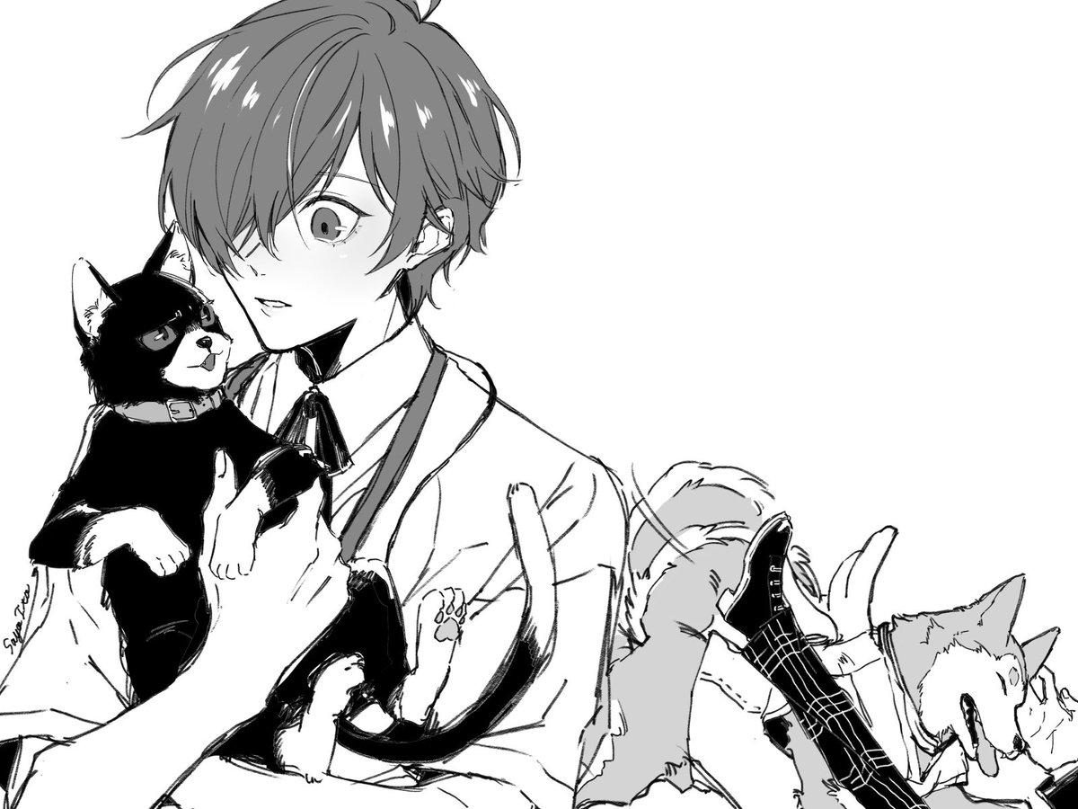 sayoito_sub's tweet photo. わんちゃんねこちゃん https://t.co/bVkA6ASaZ4