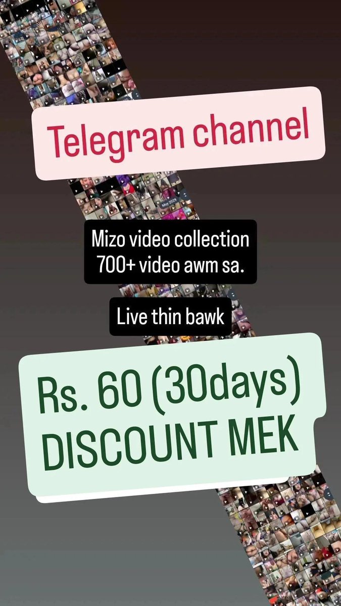 zogallery678's tweet photo. Mizo video post na.

ZANIN LIVE DAWN 

ZO-GALLERY kha aw. 
Join man 60 in a disocunt mek anih chu
Join duh chuan dm lamah aw.
 Video 700+ a awm sa https://t.co/gJt74fesUa