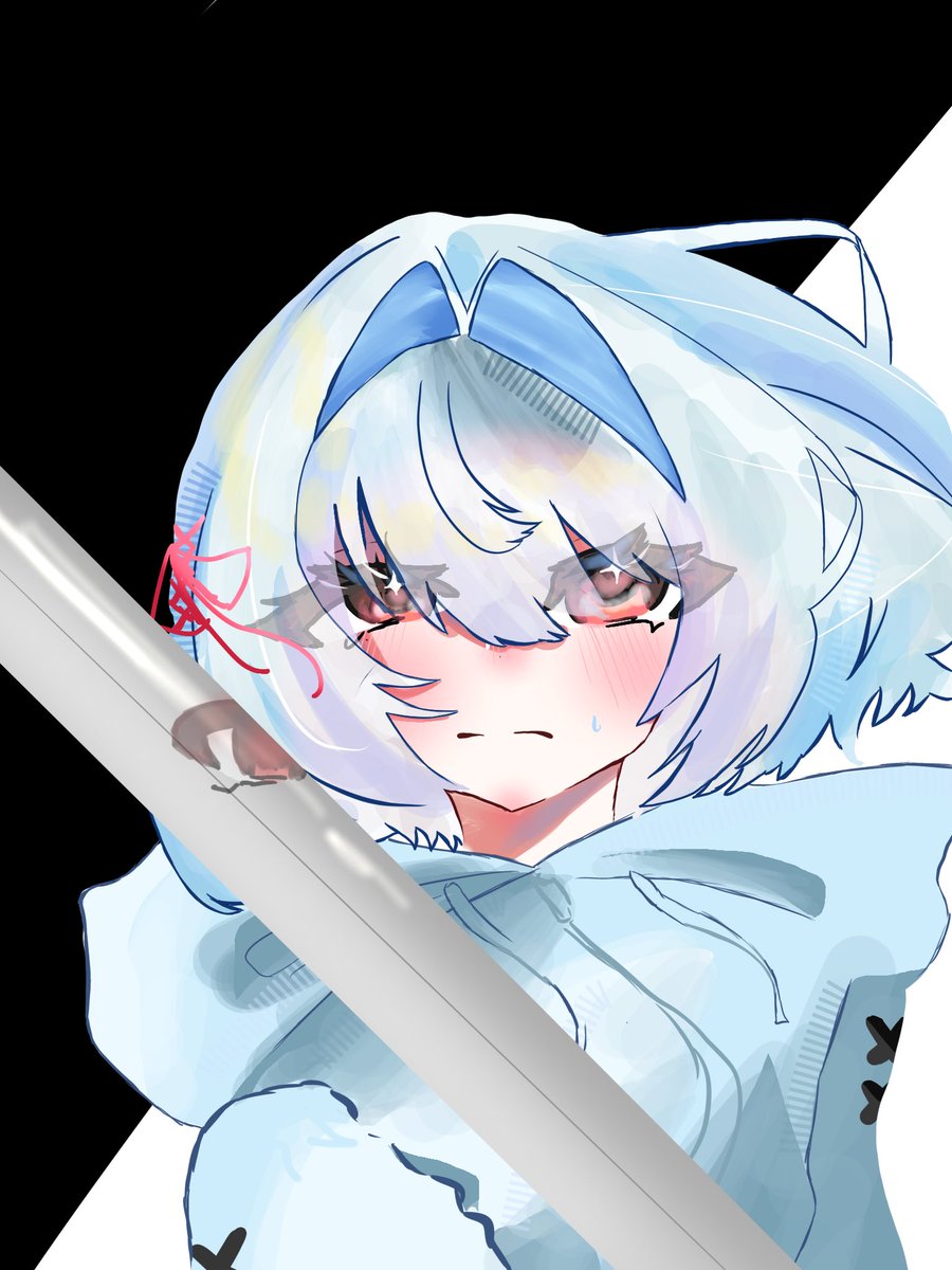 721Pannko's tweet photo. #ニグイラスト 

『白黒ハッキリつけようか、モナ。』 https://t.co/PGMC5AXNtv