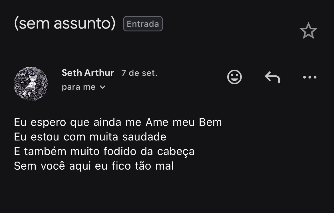 pancreasprofano's tweet photo. eu fui internada em um hospital psiquiátrico, e meu namorado me mandava vários e-mails por dia, além de inúmeros textos lindos e enormes. esses aqui são só os mais simples
<3 https://t.co/QsPVSt65TO