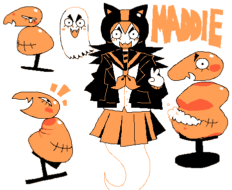fatimacarnicer's tweet photo. my AWESOME undertale deltarune idfk Maddie design !!! she made her OWN body!!! out of liek stuff https://t.co/Y9l4qBpS9c