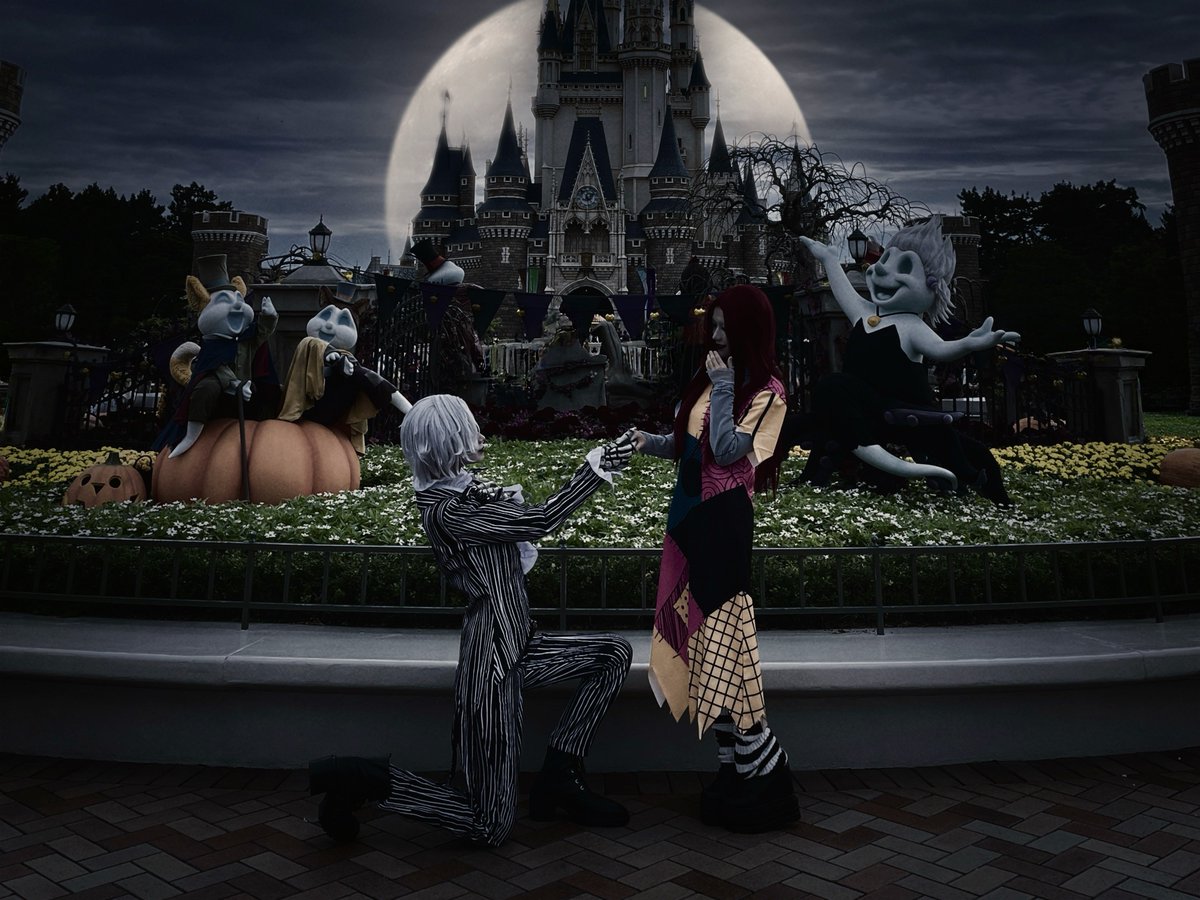 c_rererere's tweet photo. 💀ジャック&amp;サリー🪡

#Dハロ仮装2026
#Dハロ仮装 https://t.co/CP4qgO7qam