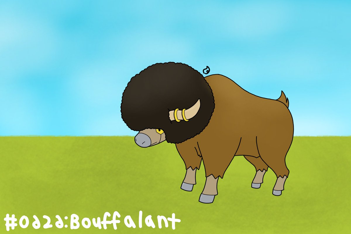 ailingbubbles's tweet photo. #0626: Bouffalant

#Pokemon #digitalart https://t.co/t4MDHWVE7h