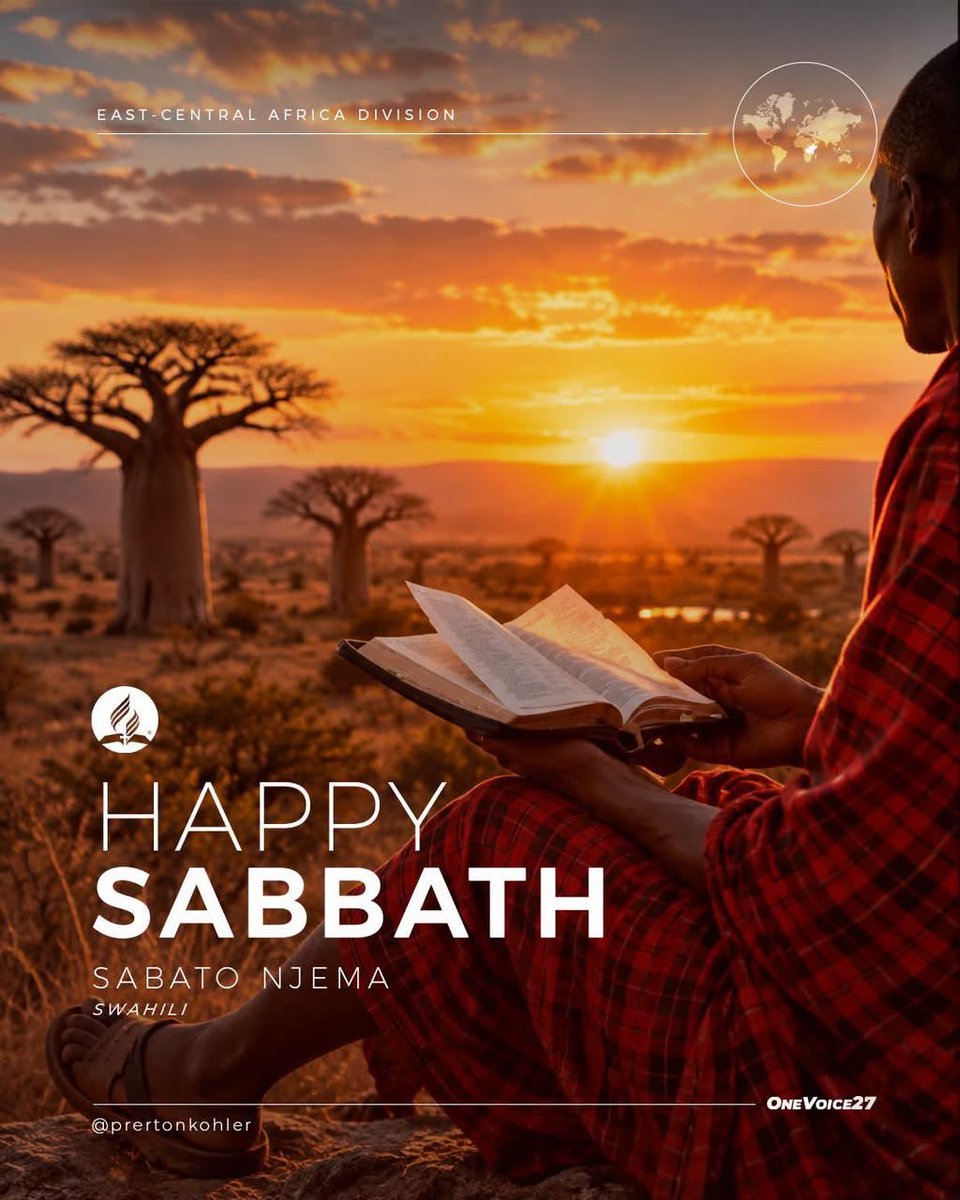 SDAKANYANYA84's tweet photo. > Every Sabbath gives us time to deepen the communion with God that shapes our daily walk. It renews our focus and reminds us that our lives belong in His hands. “Return to your rest, O my soul, For the Lord has dealt bountifully with you.” (Psalm 116:7, NKJV) Let this day deepen https://t.co/kqi7s5w2Ep