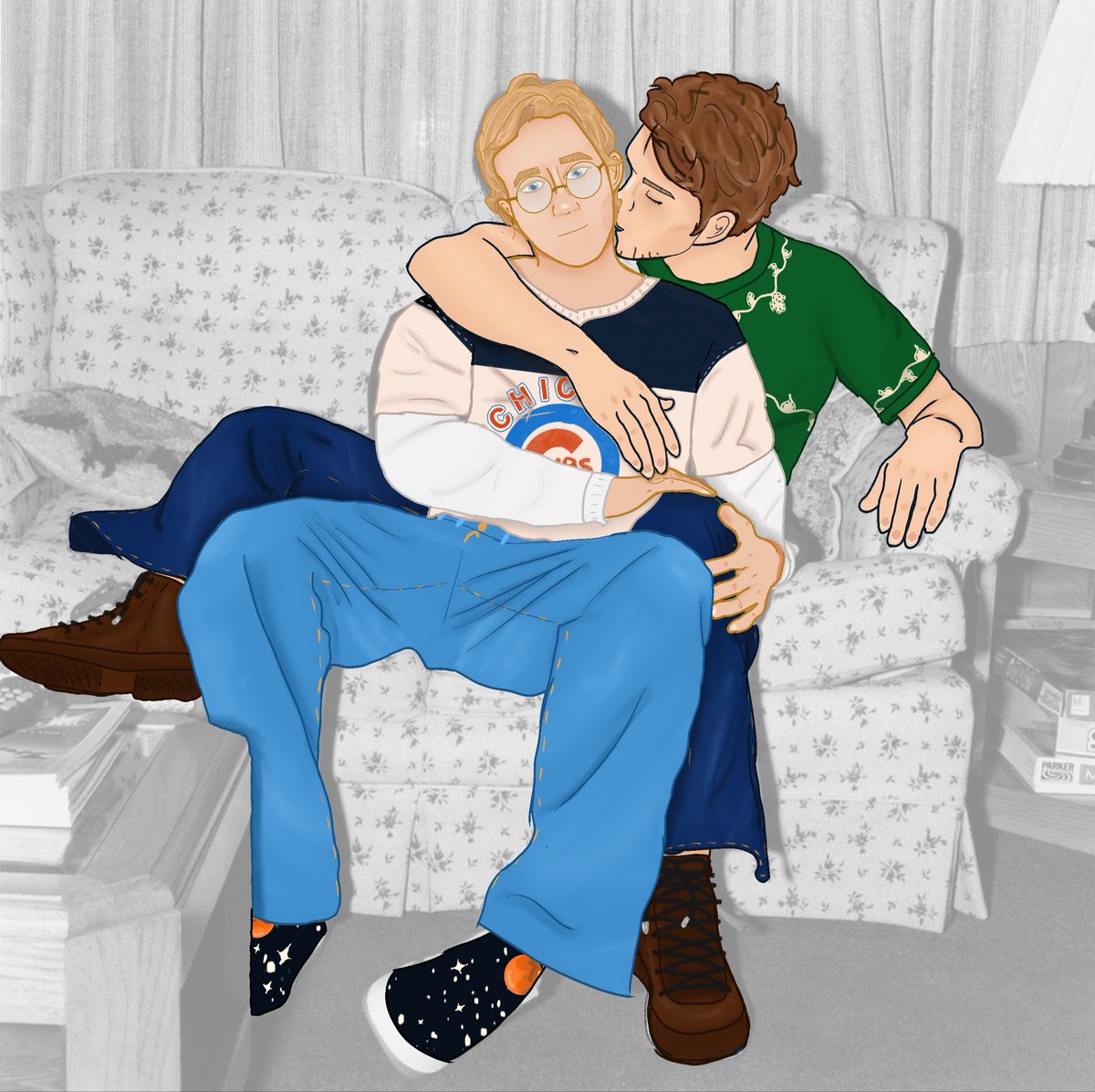 rambler6967's tweet photo. my brain has been infested with college rylark!! Grace and Watney will always be college sweethearts to me 🙏😋 (plus the reference) #rylark #hailmartian https://t.co/waf8zLFuNb