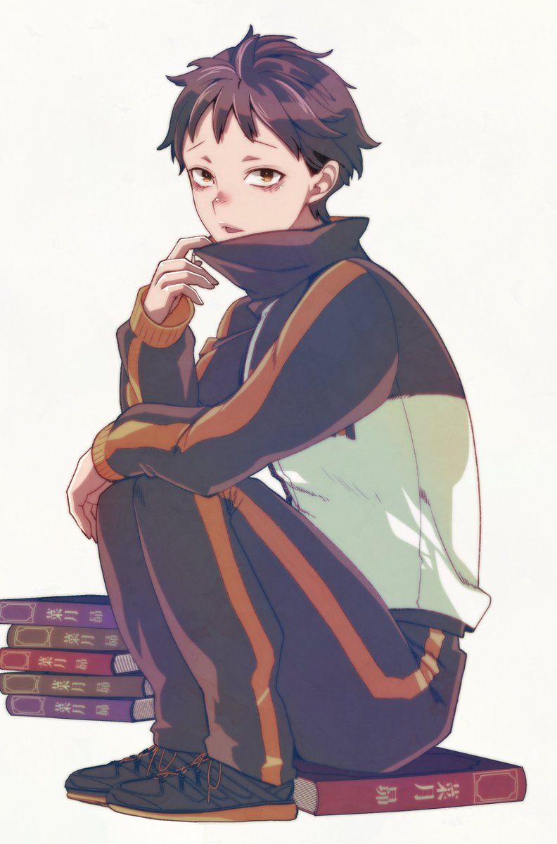 akinos2jiaka's tweet photo. 残骸くんにジャージを着せたかっただけの絵 https://t.co/byDtvzkQv0