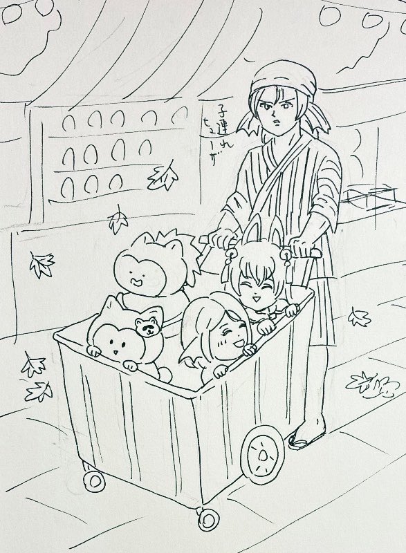 potaminyan's tweet photo. ヒューザとまわるお祭り
（ちびっこがおおくて） https://t.co/uAqNwCtEU2