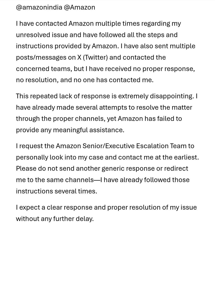ITassi_deo2014's tweet photo. @AmazonHelp After 6 to 12 hrs no anyone contact me very disappointed with the Amazon team https://t.co/xIn1Z1YEVv