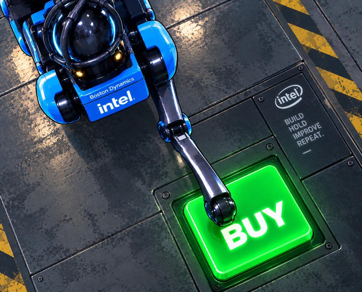 IntelRobotDog's tweet photo. Buy signal from $CHIP 😉 Buy and Hold $Chip and earn $INTC https://t.co/Mstx8zNf6L