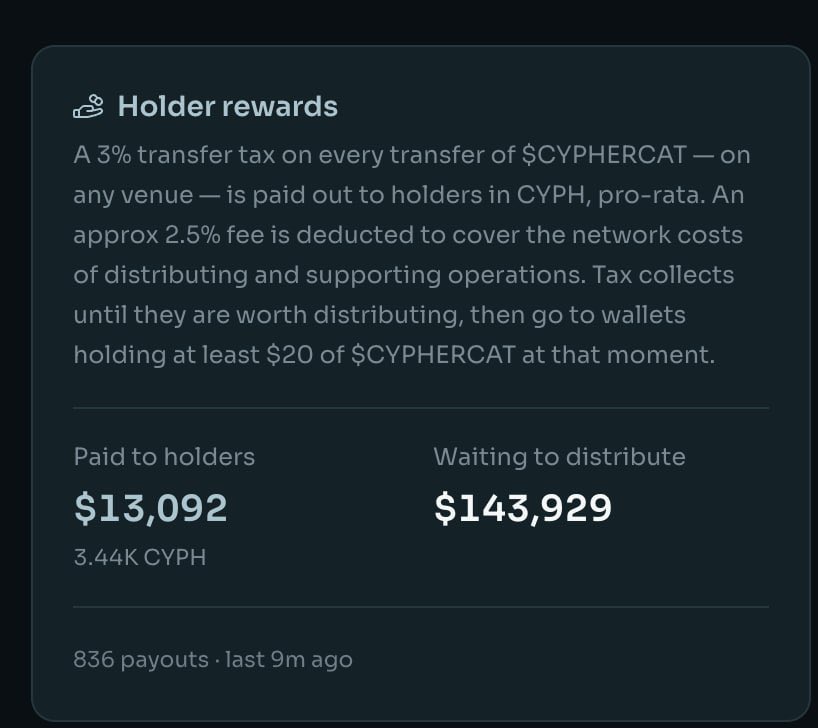 cyphercatstonk's tweet photo. You should check your wallets… https://t.co/jt4JygUEB4