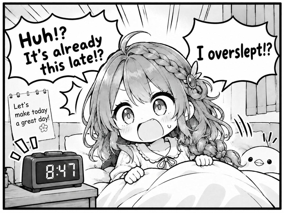 Yuna_AI_Project's tweet photo. 【Yuna's Kushiro 4-Koma #1 🇬🇧】
I missed the bus... 🚌📷
#霧島夕凪 #KirishimaYuna #Kushiro #4Koma #AIart https://t.co/q9oxMi8JF0