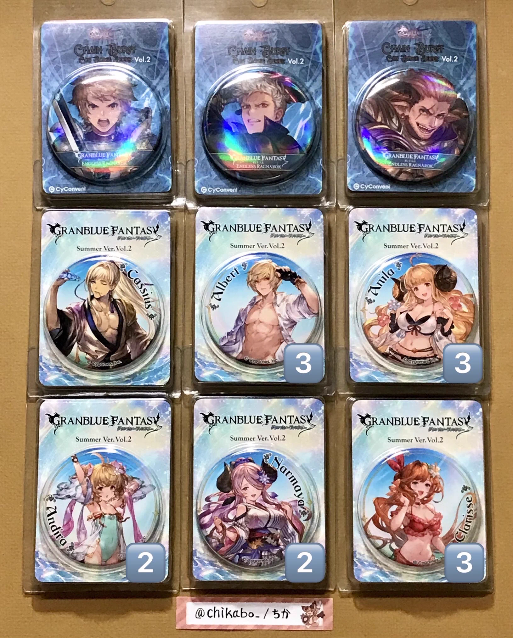 グラブル　サイコンビニ　ブリスター缶バッジ　サンダルフォン　ガランツォ ちか on X: 