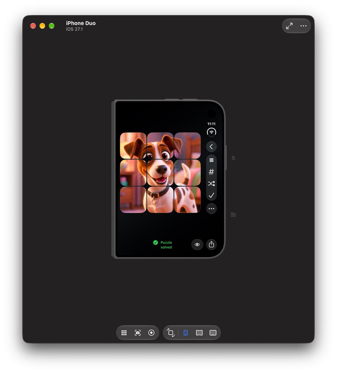 PezzulApp's tweet photo. Building our app without making any changes on #iPhoneDuo 👀 https://t.co/Fou775cQ72
