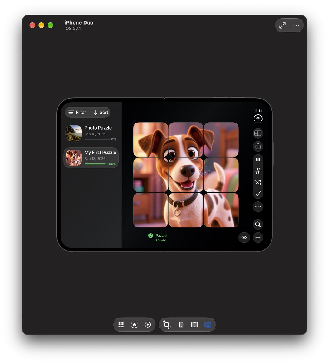 PezzulApp's tweet photo. Building our app without making any changes on #iPhoneDuo 👀 https://t.co/Fou775cQ72
