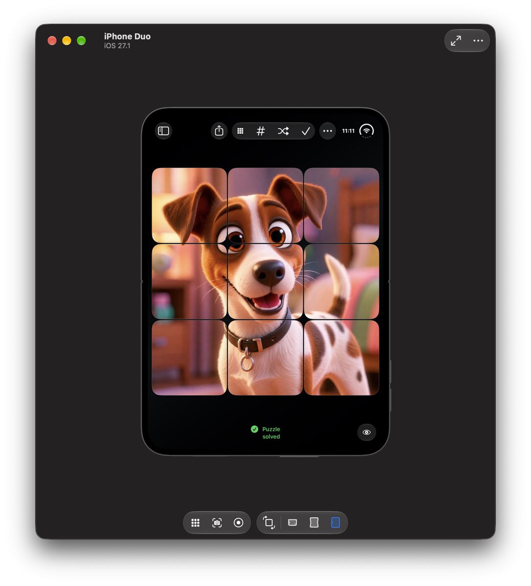 PezzulApp's tweet photo. Building our app without making any changes on #iPhoneDuo 👀 https://t.co/Fou775cQ72