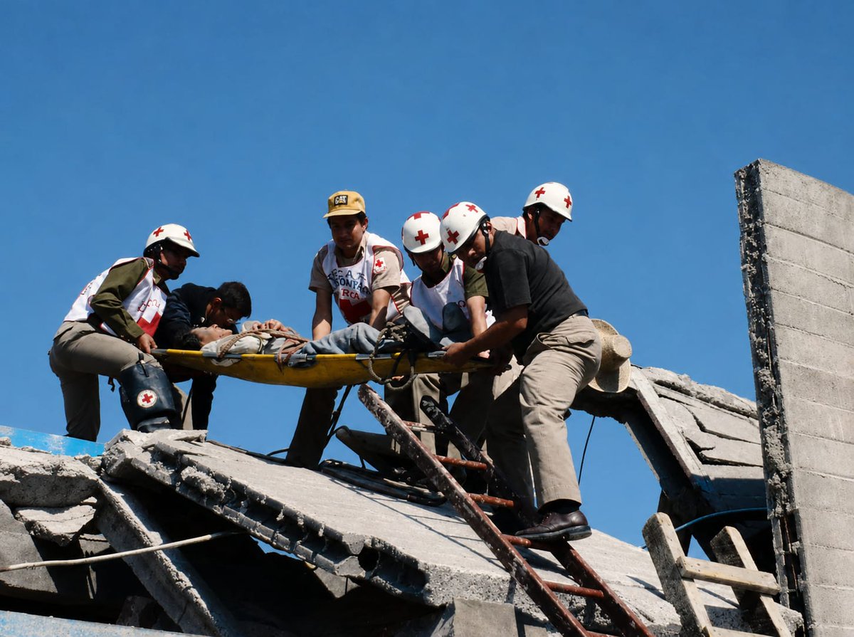 CruzRoja_MX's tweet photo. El 19 de septiembre permanece en la memoria de México.

Recordamos a quienes perdieron la vida en los sismos de 1985 y 2017 y a quienes, en medio de la emergencia, tendieron una mano para ayudar.

Honrar su memoria también es aprender, prepararnos y fortalecer la prevención. ❤️ https://t.co/fCHnBjjDmM