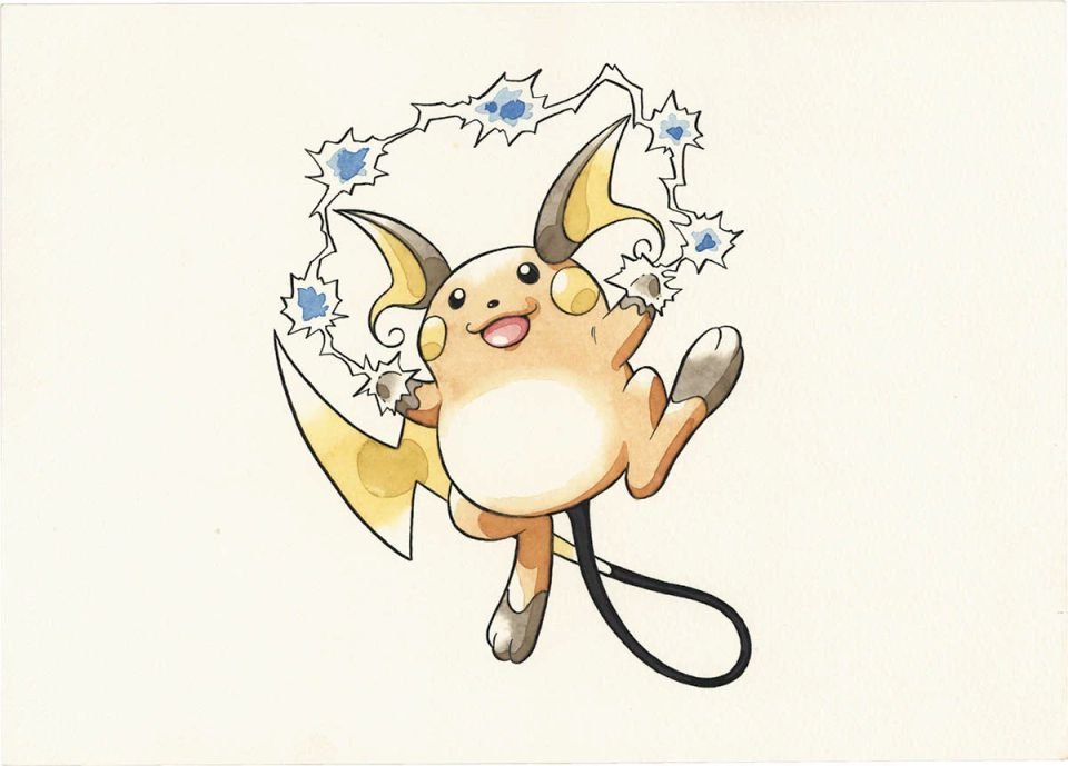 El_Aleph87's tweet photo. For years, it was widely believed that Ken Sugimori was in charge of the Bandai Pokémon Carddass artwork, but it was actually @utsuboy Masaya Shiozaki, an illustrator who worked under GAME FREAK's supervision, who was responsible for them! https://t.co/xTZ8uqU4dW